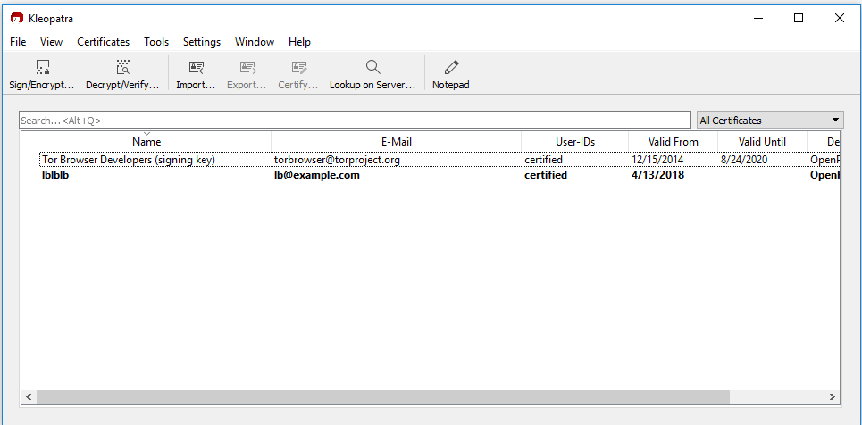 Open Decrypt/Verify